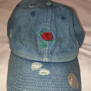 Women’s KB Ethos Rose Embroidered VTG Hat !Accepting Offers!